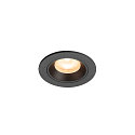 ceiling recessed luminaire NUMINOS� XS round, suitable for VDU workstation IP20, black, lacquered dimmable