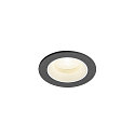 ceiling recessed luminaire NUMINOS� XS round, suitable for VDU workstation IP20, black, white, lacquered dimmable
