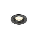 ceiling recessed luminaire NUMINOS� XS round, suitable for VDU workstation IP20, black, lacquered dimmable