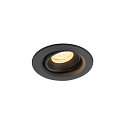 ceiling recessed luminaire NUMINOS� MOVE XS round, suitable for VDU workstation IP20, black, lacquered dimmable