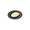 LED Deckeneinbauleuchte NUMINOS� MOVE XS, rund, 6,9W, IP20, dimmbar, 20�, 3000K, 950lm, schwarz/wei�