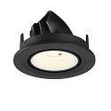 SLV LED Deckeneinbaustrahler NUMINOS� GIMBLE S, rund, 6,7W, IP20, dimmbar, 55�, 4000K, 1050lm, schwarz/wei�
