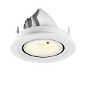 SLV LED Deckeneinbaustrahler NUMINOS� GIMBLE S, rund, 6,7W, IP20, dimmbar, 20�, 4000K, 1050lm, wei�