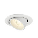 SLV LED Deckeneinbaustrahler NUMINOS� GIMBLE S, rund, 6,7W, IP20, dimmbar, 20�, 4000K, 1050lm, wei�