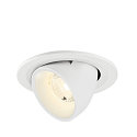 LED Deckeneinbaustrahler NUMINOS� GIMBLE S, rund, 6,7W, IP20, dimmbar, 40�, 4000K, 1050lm, wei�
