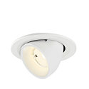 LED Deckeneinbaustrahler NUMINOS� GIMBLE S, rund, 6,7W, IP20, dimmbar, 55�, 4000K, 1050lm, wei�