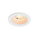 ceiling recessed luminaire NUMINOS� S round, suitable for VDU workstation IP20, white, lacquered dimmable