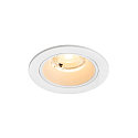 ceiling recessed luminaire NUMINOS� S round, suitable for VDU workstation IP20, white, lacquered dimmable