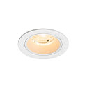 ceiling recessed luminaire NUMINOS� S round, suitable for VDU workstation IP20, white, lacquered dimmable