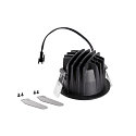 SLV LED Deckeneinbauleuchte NUMINOS� S, rund,  6,7W, IP20, dimmbar, 20�, 4000K, 1050lm, schwarz/wei�