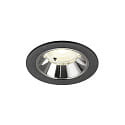LED Deckeneinbauleuchte NUMINOS� S, 6,7W, IP20, 40�, 4000K, 1050lm, schwarz/chrom