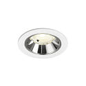 ceiling recessed luminaire NUMINOS� S suitable for VDU workstation IP20, chrome, white dimmable