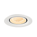 SLV LED Deckeneinbaustrahler NUMINOS� GIMBLE M, 12W, IP20, dimmbar, 40�, 2700K, 1700lm, wei�
