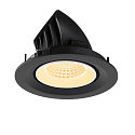 SLV ceiling recessed luminaire NUMINOS� GIMBLE M suitable for VDU workstation IP20, black, white, lacquered dimmable