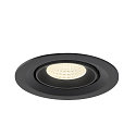SLV LED Deckeneinbaustrahler NUMINOS� GIMBLE M, 12W, IP20, dimmbar, 55�, 4000K, 1900lm, schwarz