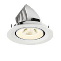 SLV LED Deckeneinbaustrahler NUMINOS� GIMBLE M, 12W, IP20, dimmbar, 20�, 4000K, 1900lm, wei�