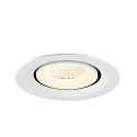 SLV LED Deckeneinbaustrahler NUMINOS� GIMBLE M, 12W, IP20, dimmbar, 40�, 4000K, 1900lm, wei�