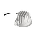 SLV ceiling recessed luminaire NUMINOS� M round, suitable for VDU workstation IP20, white, lacquered dimmable