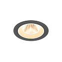 ceiling recessed luminaire NUMINOS� M round, suitable for VDU workstation IP20, black, white, lacquered dimmable