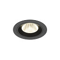 ceiling recessed luminaire NUMINOS� M round, suitable for VDU workstation IP20, black, lacquered dimmable
