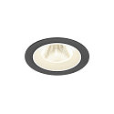 ceiling recessed luminaire NUMINOS� M round, suitable for VDU workstation IP20, black, white, lacquered dimmable