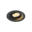 ceiling recessed luminaire NUMINOS� MOVE M round, suitable for VDU workstation IP20, black, lacquered dimmable