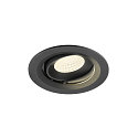 LED Deckeneinbauleuchte NUMINOS� MOVE M, rund, 12W, IP20, dimmbar, 55�, 4000K, 1900lm, schwarz