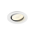 ceiling recessed luminaire NUMINOS� MOVE M round, suitable for VDU workstation IP20, white, lacquered dimmable