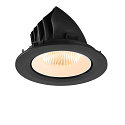 SLV LED Deckeneinbaustrahler NUMINOS� GIMBLE L, rund, 17W, IP20, dimmbar, 40�, 2700K, 2400lm, schwarz/wei�
