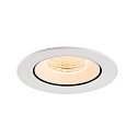 SLV LED Deckeneinbaustrahler NUMINOS� GIMBLE L, rund, 17W, IP20, dimmbar, 55�, 2700K, 2400lm, wei�
