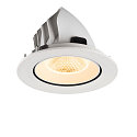 SLV LED Deckeneinbaustrahler NUMINOS� GIMBLE L, rund, 17W, IP20, dimmbar, 20�, 3000K, 2500lm, wei�