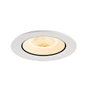 SLV LED Deckeneinbaustrahler NUMINOS� GIMBLE L, rund, 17W, IP20, dimmbar, 20�, 3000K, 2500lm, wei�