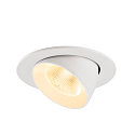 SLV LED Deckeneinbaustrahler NUMINOS� GIMBLE L, rund, 17W, IP20, dimmbar, 20�, 3000K, 2500lm, wei�
