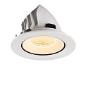 SLV LED Deckeneinbaustrahler NUMINOS� GIMBLE L, rund, 17W, IP20, dimmbar, 55�, 3000K, 2500lm, wei�