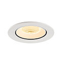 SLV LED Deckeneinbaustrahler NUMINOS� GIMBLE L, rund, 17W, IP20, dimmbar, 55�, 3000K, 2500lm, wei�
