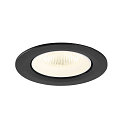 SLV LED Deckeneinbaustrahler NUMINOS� GIMBLE L, rund, 17W, IP20, dimmbar, 40�, 4000K, 2700lm, schwarz/wei�