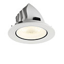 SLV LED Deckeneinbaustrahler NUMINOS� GIMBLE L, rund, 17W, IP20, dimmbar, 40�, 4000K, 2700lm, wei�