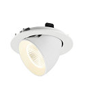SLV LED Deckeneinbaustrahler NUMINOS� GIMBLE L, rund, 17W, IP20, dimmbar, 40�, 4000K, 2700lm, wei�