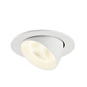 SLV LED Deckeneinbaustrahler NUMINOS� GIMBLE L, rund, 17W, IP20, dimmbar, 40�, 4000K, 2700lm, wei�