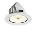 SLV LED Deckeneinbaustrahler NUMINOS� GIMBLE L, rund, 17W, IP20, dimmbar, 55�, 4000K, 2700lm, wei�