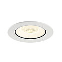 SLV LED Deckeneinbaustrahler NUMINOS� GIMBLE L, rund, 17W, IP20, dimmbar, 55�, 4000K, 2700lm, wei�