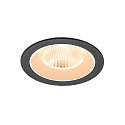 ceiling recessed luminaire NUMINOS� L round, suitable for VDU workstation IP20, black, white, lacquered dimmable