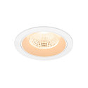 ceiling recessed luminaire NUMINOS� L round, suitable for VDU workstation IP20, white, lacquered dimmable
