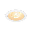 ceiling recessed luminaire NUMINOS� L round, suitable for VDU workstation IP20, white, lacquered dimmable