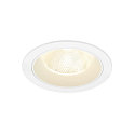 ceiling recessed luminaire NUMINOS� L round, suitable for VDU workstation IP20, white, lacquered dimmable