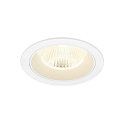ceiling recessed luminaire NUMINOS� L round, suitable for VDU workstation IP20, white, lacquered dimmable