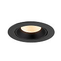 SLV ceiling recessed luminaire NUMINOS� GIMBLE XL suitable for VDU workstation IP20, black, lacquered dimmable