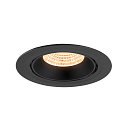 SLV ceiling recessed luminaire NUMINOS� GIMBLE XL suitable for VDU workstation IP20, black, lacquered dimmable