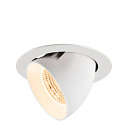 ceiling recessed luminaire NUMINOS� GIMBLE XL suitable for VDU workstation IP20, white, lacquered dimmable