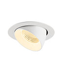 SLV LED Deckeneinbaustrahler NUMINOS� GIMBLE XL, 24W, IP20, dimmbar, 55�, 3000K, 3600lm, wei�